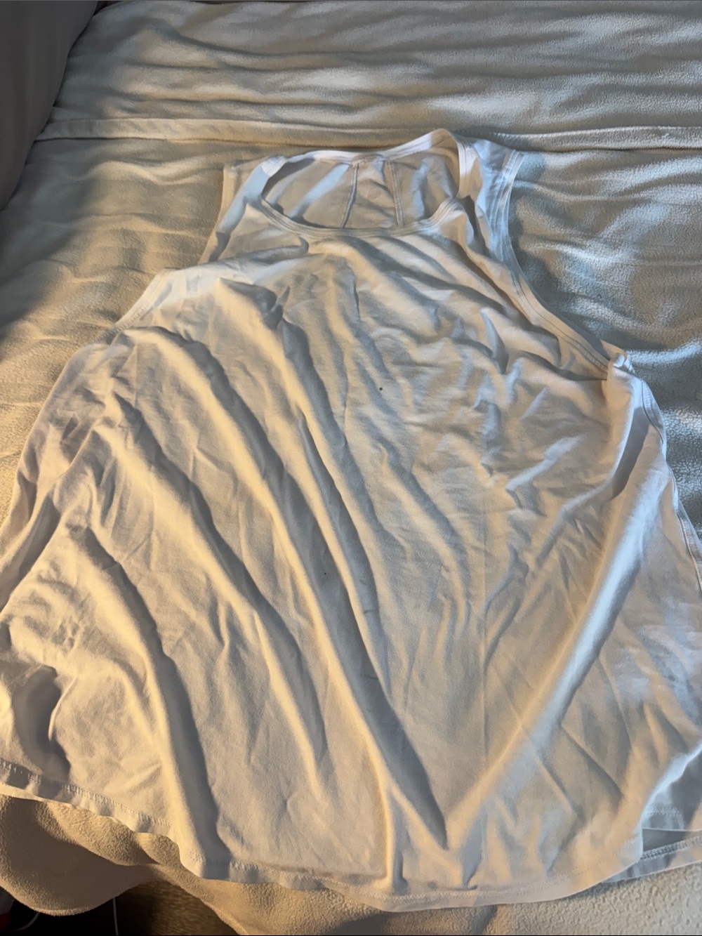 lululemon athletica White Muscle Tee Tank Top